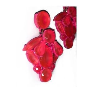 J Crew Hot Pink Earrings